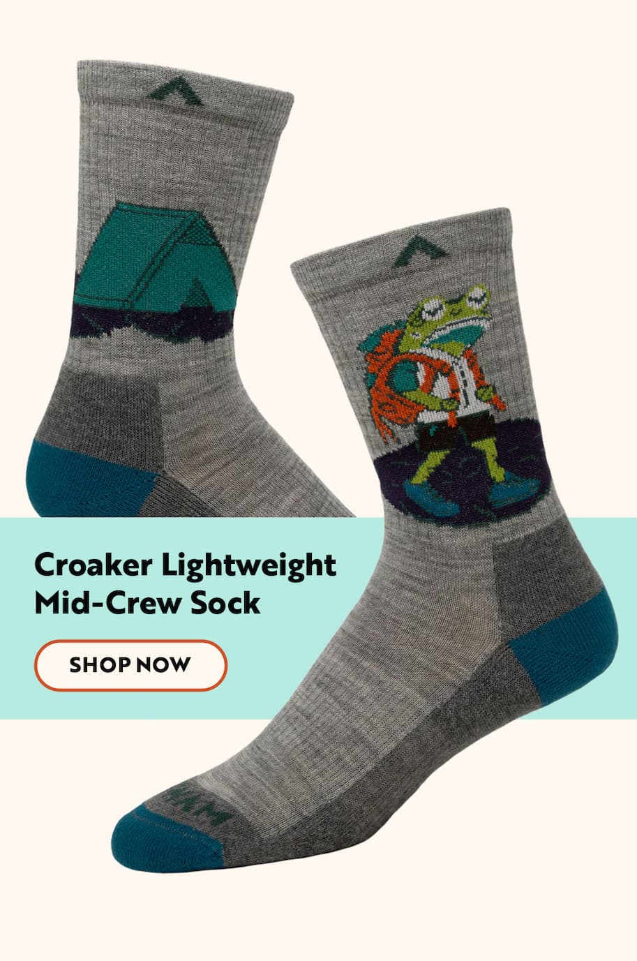 Croaker Lightweight Mid-Crew Sock