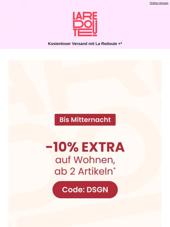 🚨 Letzter Aufruf für Ihre -10% EXTRA