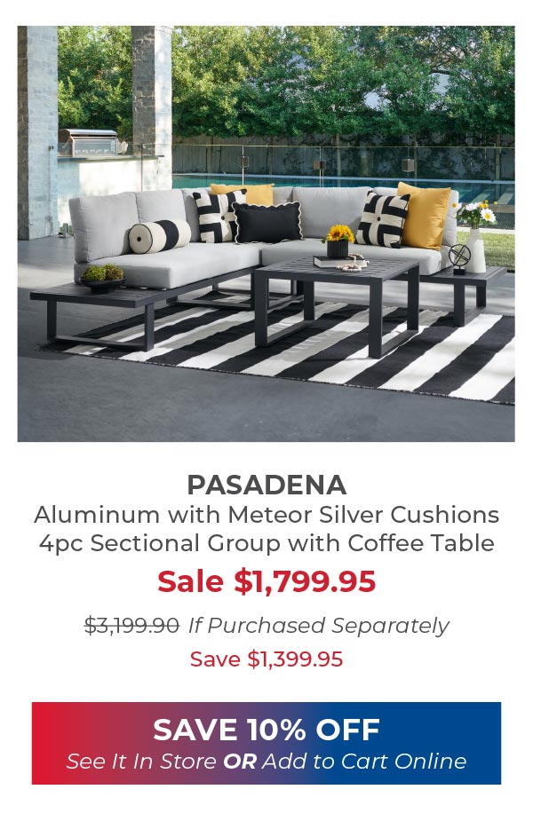 Pasadena 4pc sectional group 