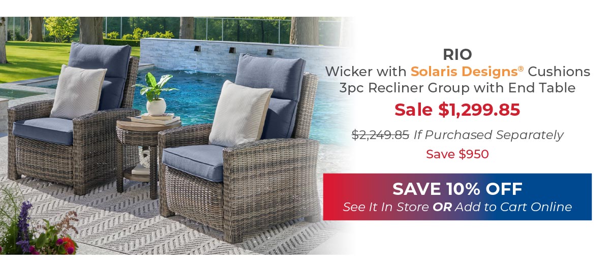 Rio 3pc recliner group 