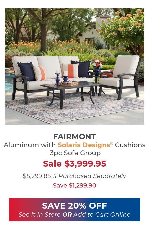 Fairmont 3pc sofa group 