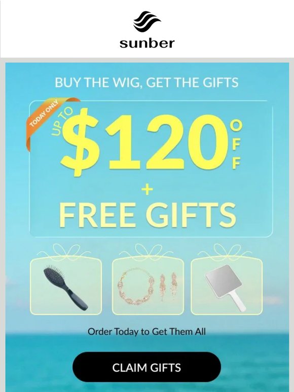 Congrats! You've scored Extra 3 FREE Gifts as a reward!<$57 Sale>