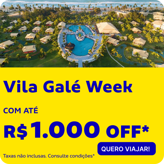 Vila Galé Week com até R$ 1.000 OFF