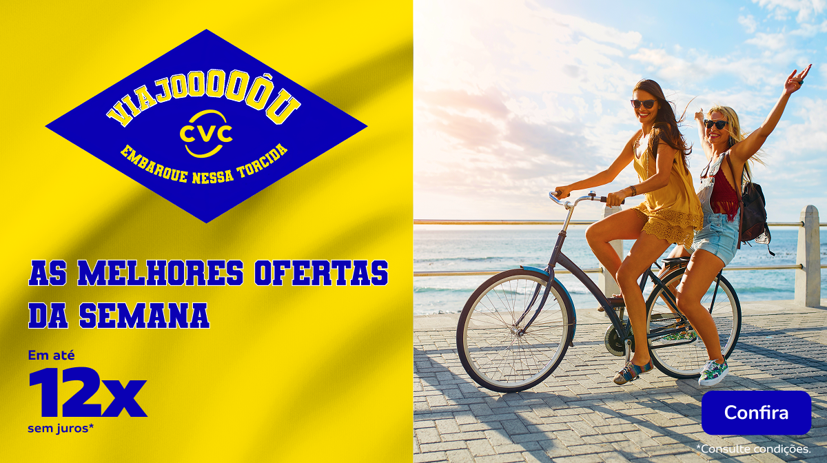 As MELHORES OFERTAS no ANIVERSÁRIO CVC