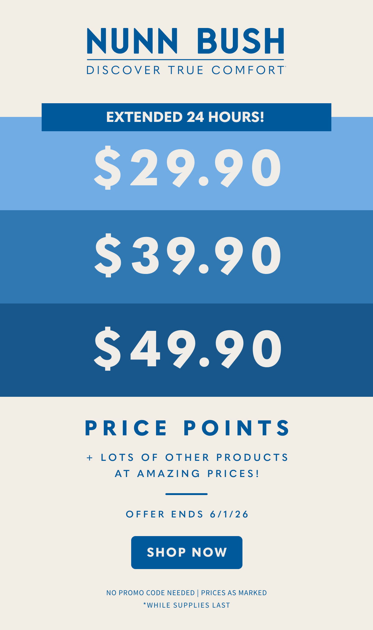 VIP Sale! Price points at $29.90, $39.90, and $49.90. No promo code needed. Display images to learn more.