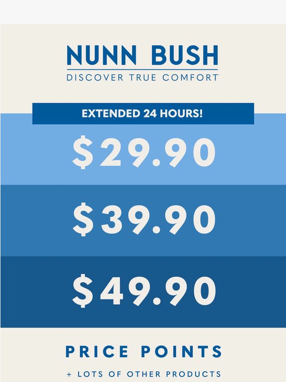 24 hours left! $29.90, $39.90 & $49.90 price points