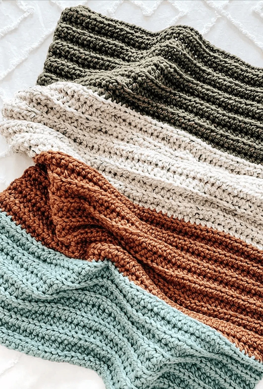 Image of Crochet Kit - Colorblock Blanket
