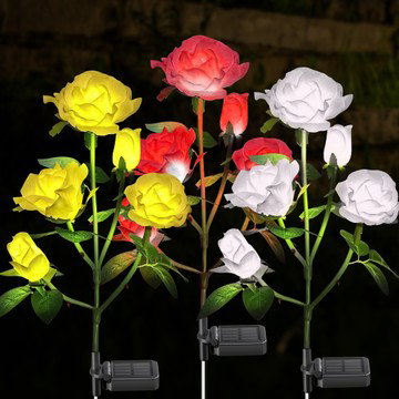 2-Pack Solar Integrated LED Garden Lights - Waterproof & Multi-Color