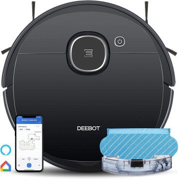 Deebot 2-in-1 Robot Vacuum & Mop with Laser Navigation (Refurbished) – Alexa Compatible