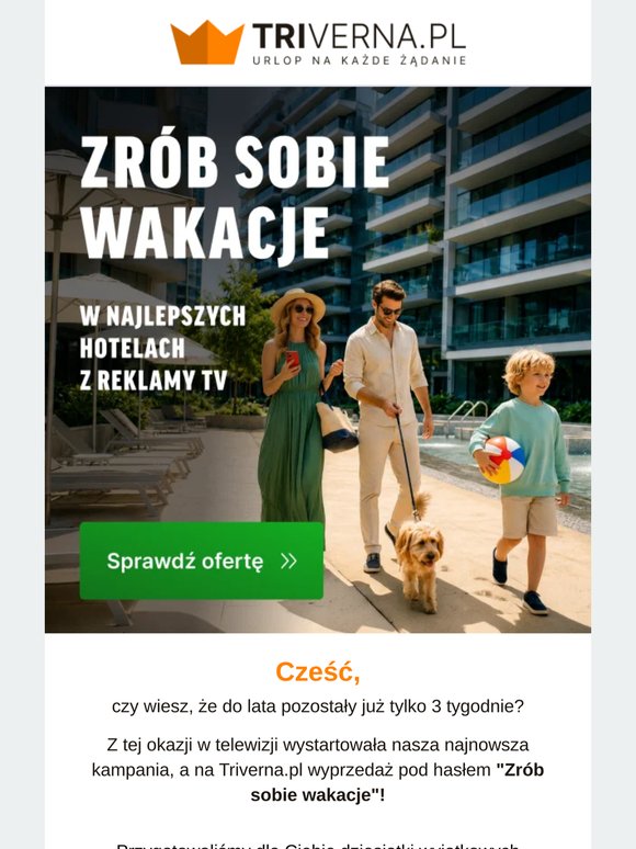 Zrób sobie wakacje z Triverną! ☀️