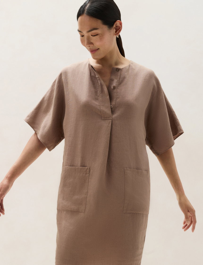 Linen Shift Dress