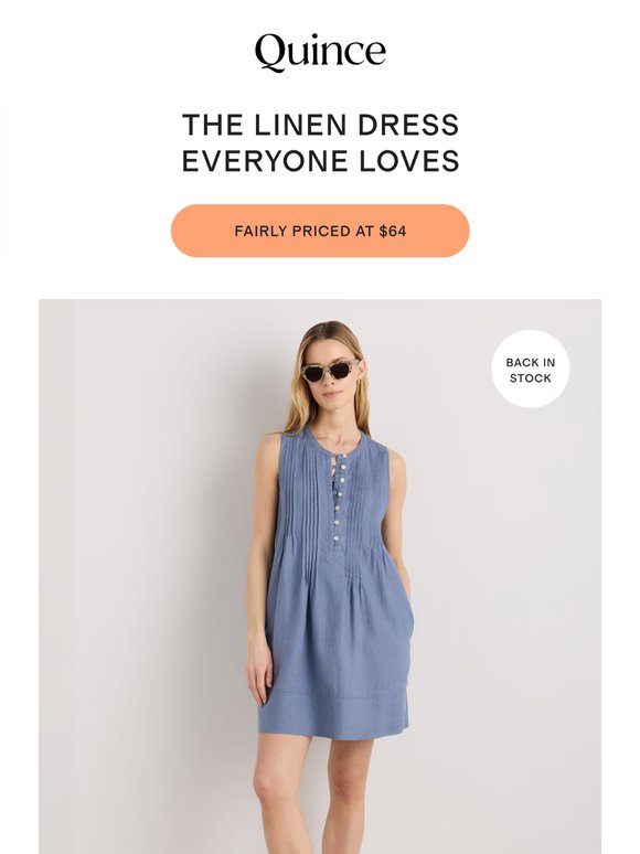 The linen dress worth waiting for