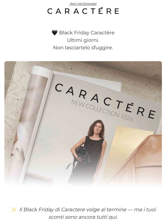 🖤 Black Friday Caractère.