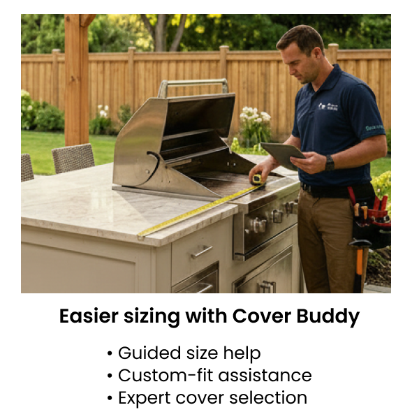 Easier sizing with cover buddy