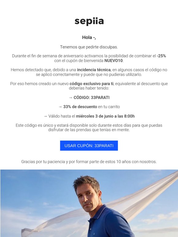 Te debemos una disculpa (y así te compensamos) 🙏