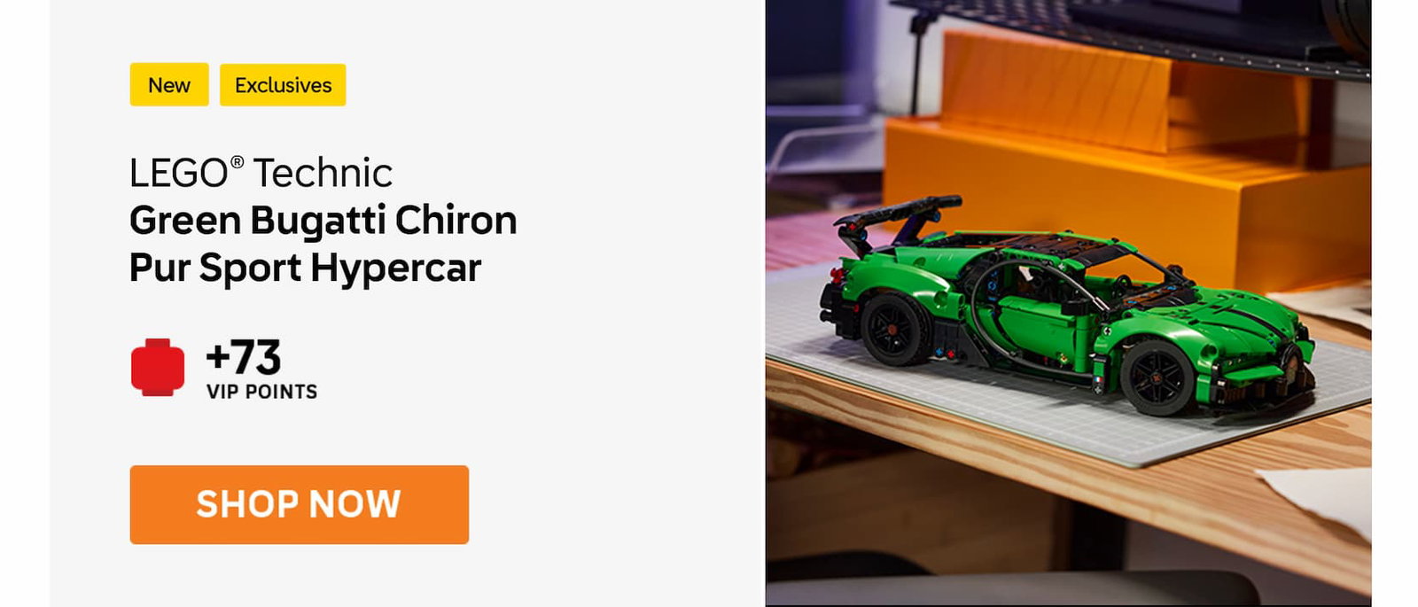 LEGO® Technic Green Bugatti Chiron Pur Sport Hypercar