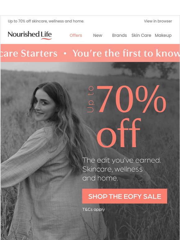 —, you're first – the EOFY Sale is here