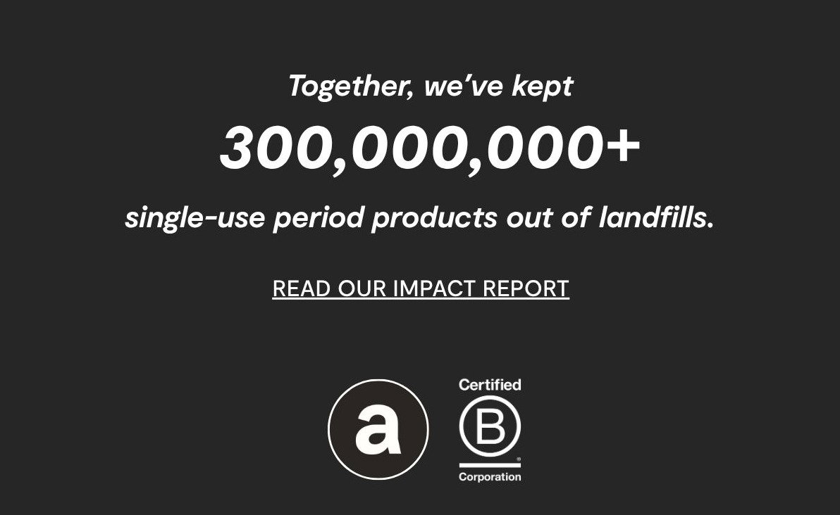 TOGETHER, WE'VE KEPT OVER 300,000,000+ SINGLE USE PRODUCTS OUT OF THE LANDFILL