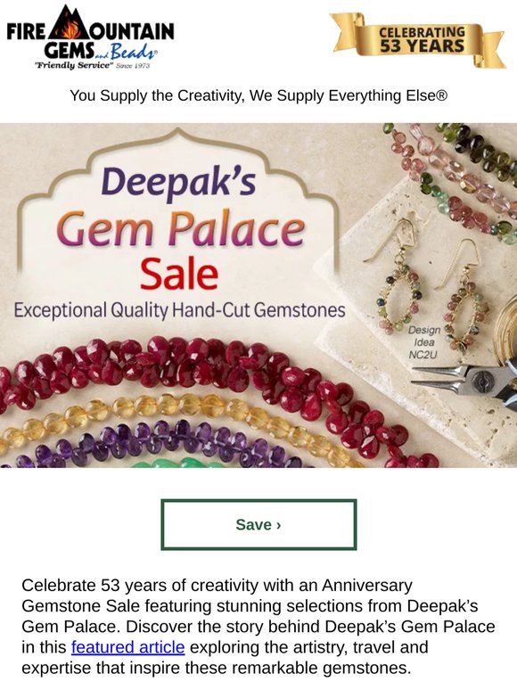 53rd Anniversary Gemstone SALE, Save Big on Deepak’s Gemstones