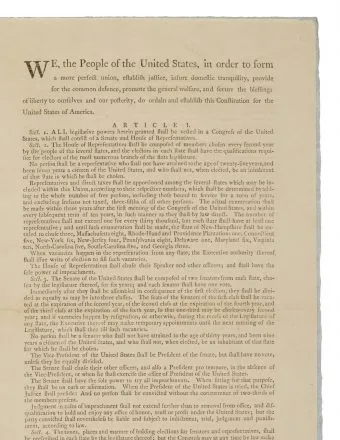 Ken Griffin's Other Copy of the U.S. Constitution Makes Its Museum Debut