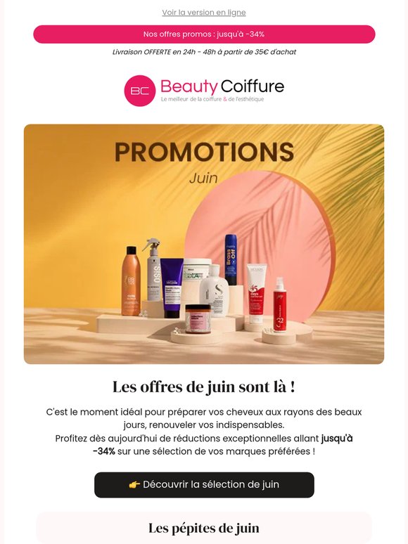 Prêt pour l'été ? Craquez pour nos offres de juin ☀️