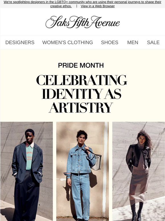 Pride Month: Celebrating identity as artistry with Willy Chavarria, Brandon Maxwell & Thom Browne