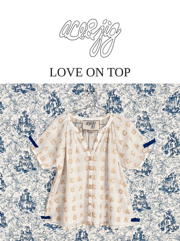 LOVE ON TOP 🌀 your favorite new top is here! 🎽