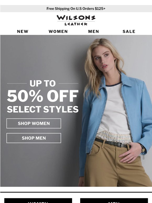 Shop Up To 50% Off Select Styles