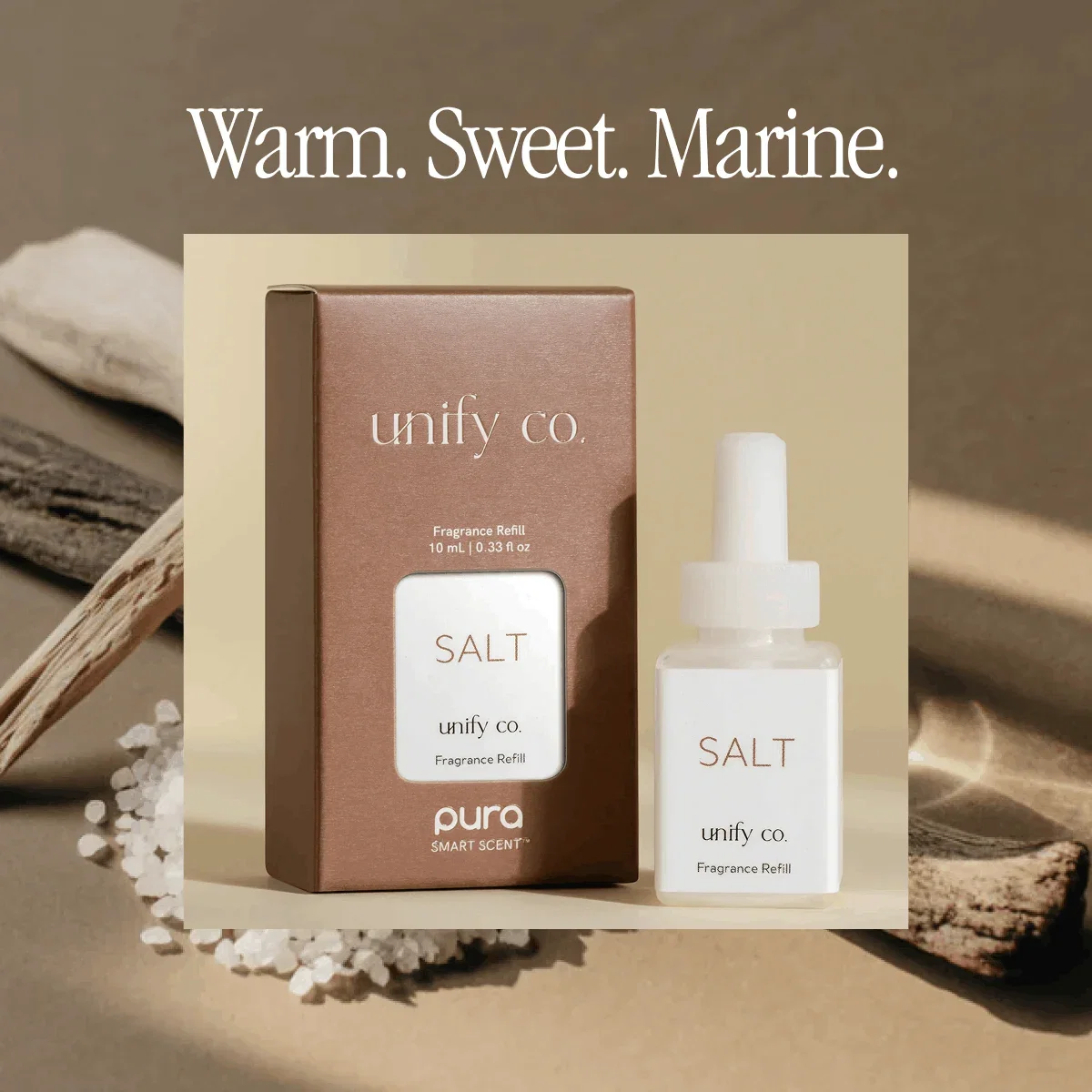 Warm. Sweet. Marine.