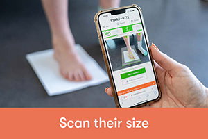 Scan their size using your phone