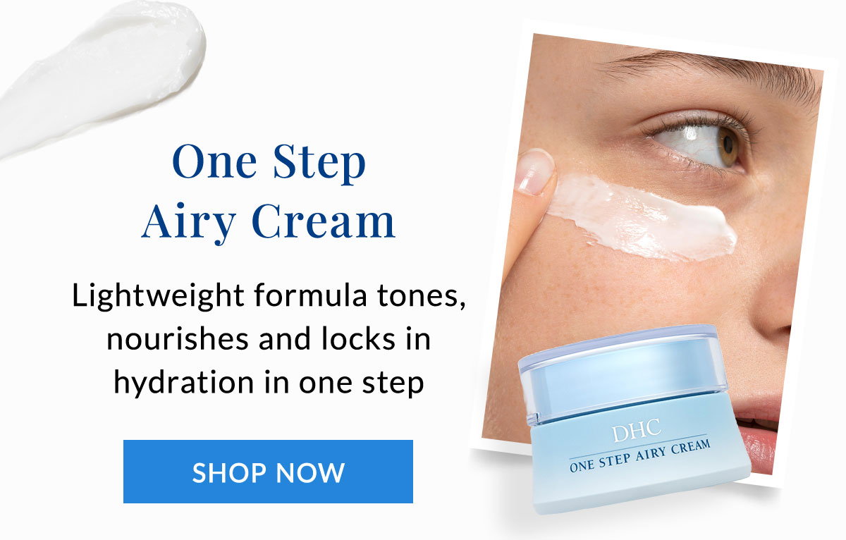One Step Airy Cream nourishes and locks in hydration