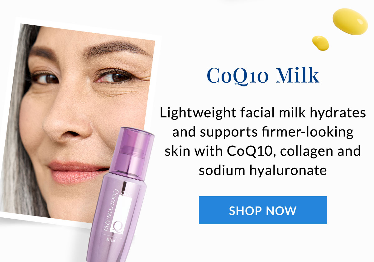 CoQ10 Milk hydrates and supports firmer-looking skin