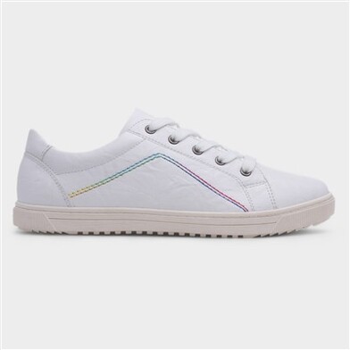 Lilley & Skinner Karen Womens White Lace Up Shoe