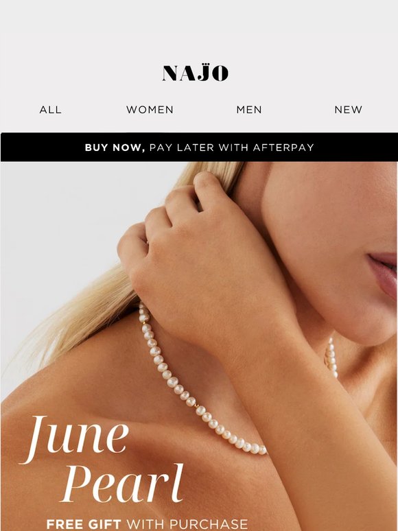 Complimentary Pearl Necklace This June