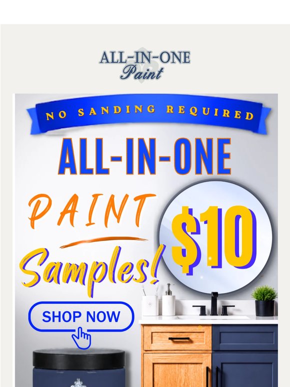 Last Chance for $10 Paint Samples!