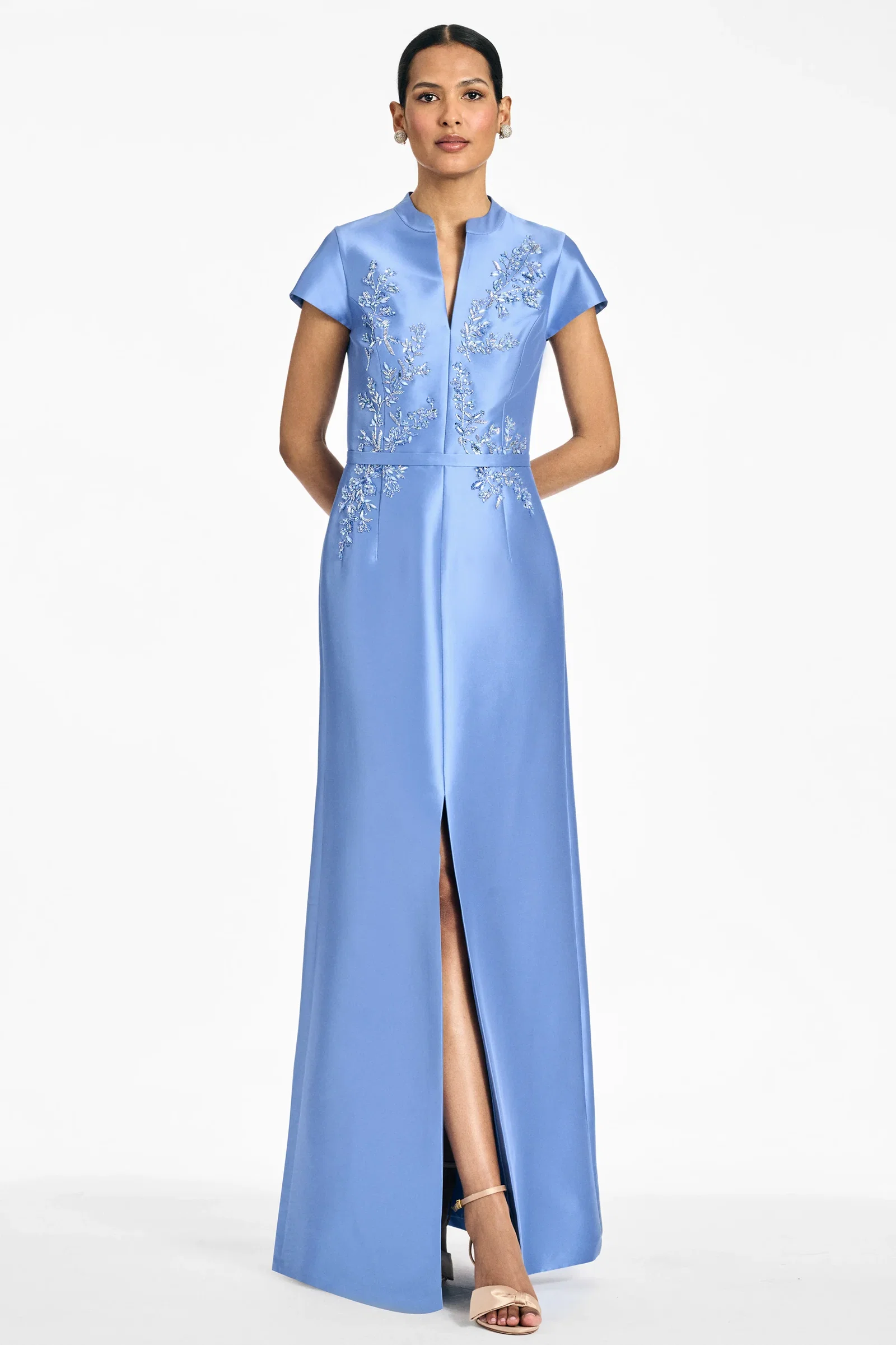 Image of EMBELLISHED CHARLOTTE GOWN - OPAL
