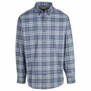 RedHead Wrinkle-Free Easy-Care Button-Down Long-Sleeve Shirt - Blue Plaid