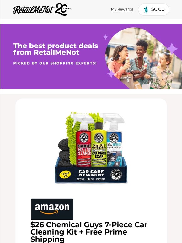 👟 HOKA From $82 | 🚗 $26 Chemical Guys Kit | 🪚 $59 SENIX Chainsaw & More