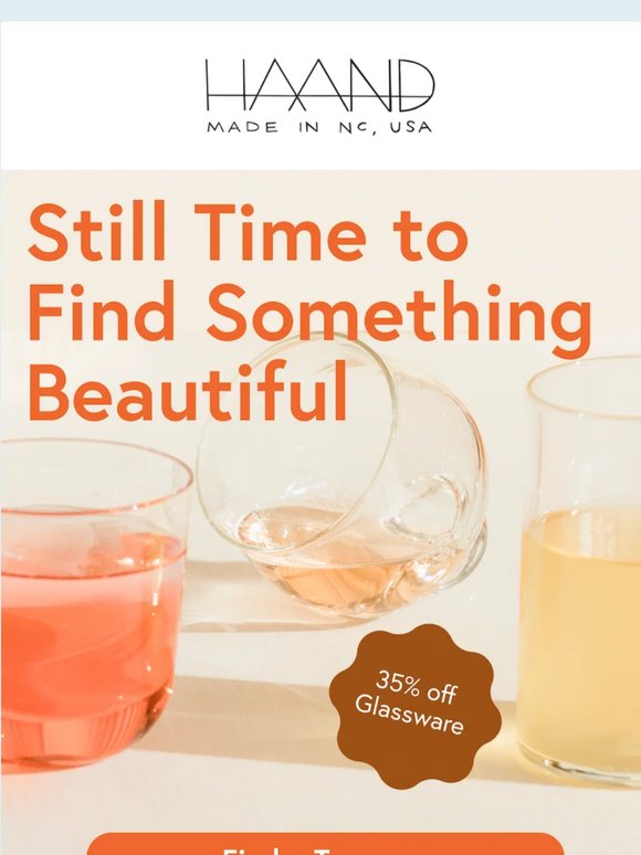 Glassware Seconds Are Going Fast