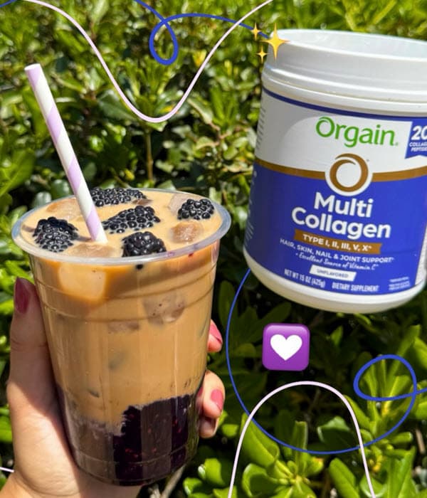 Spring Sips made with Orgain Multi Collagen