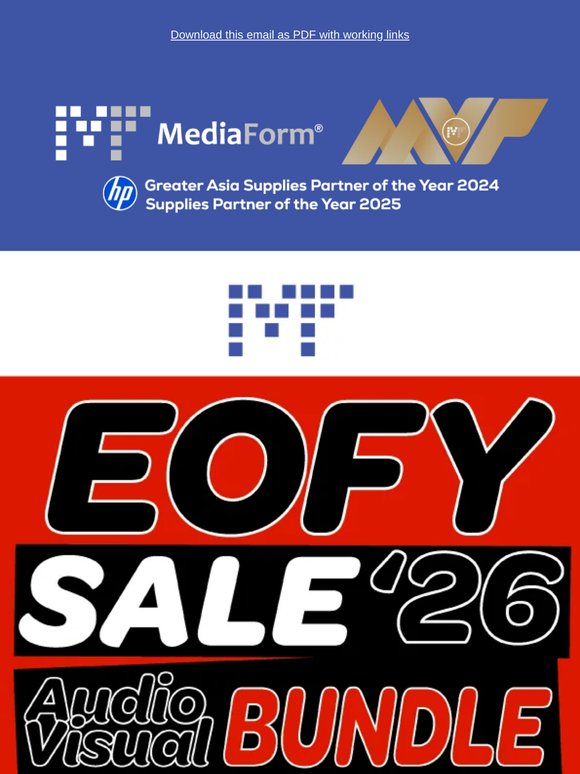 🔥 EOFY Exclusive: Snag our Audio Visual Bundle!