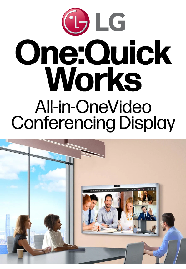 LG One:Quick Works All-in-One Video Conferencing Display