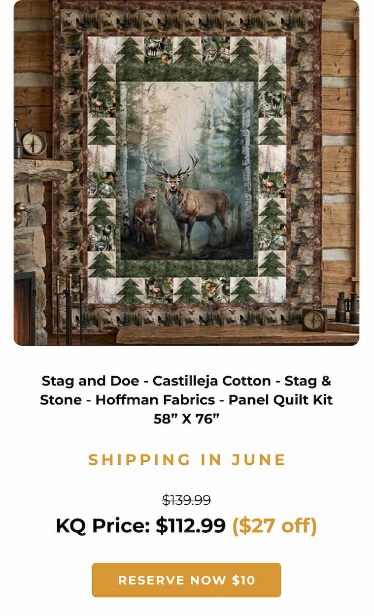 Stag & Doe Quilt Kit