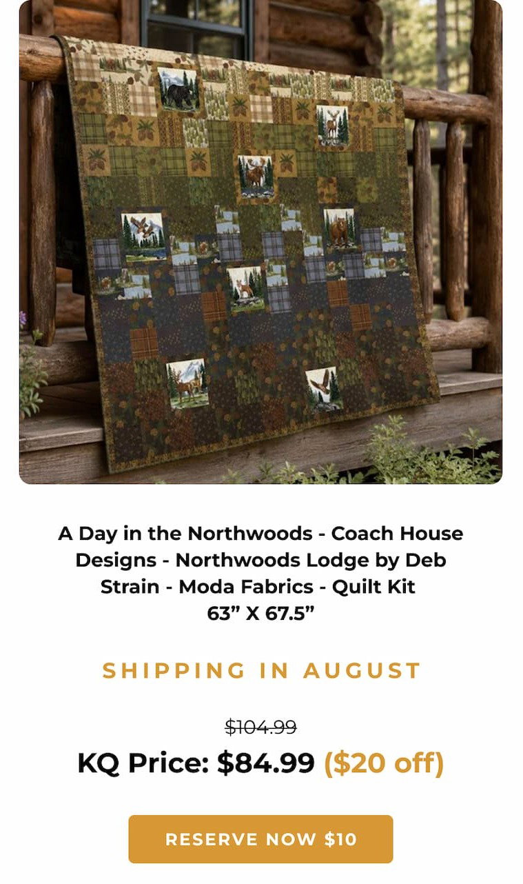 A Day in Northwoods Quilt Kit