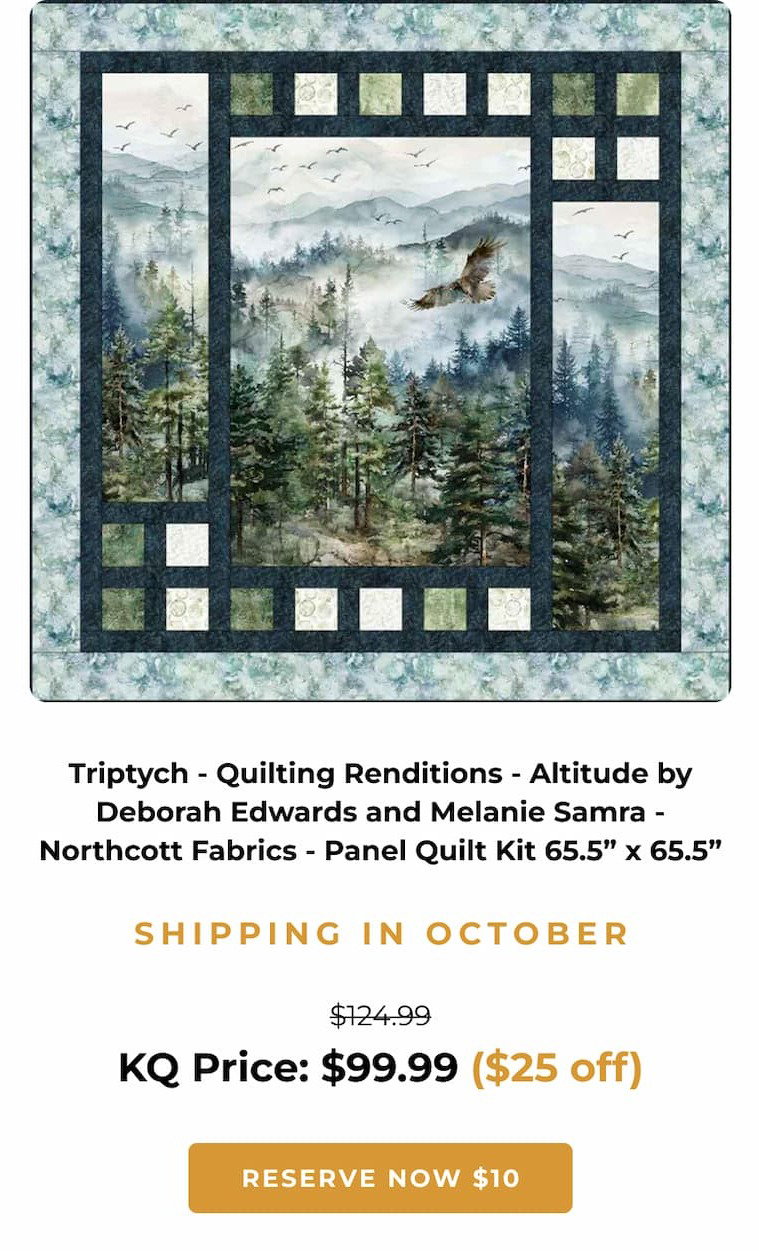 Triptych Quilt Kit