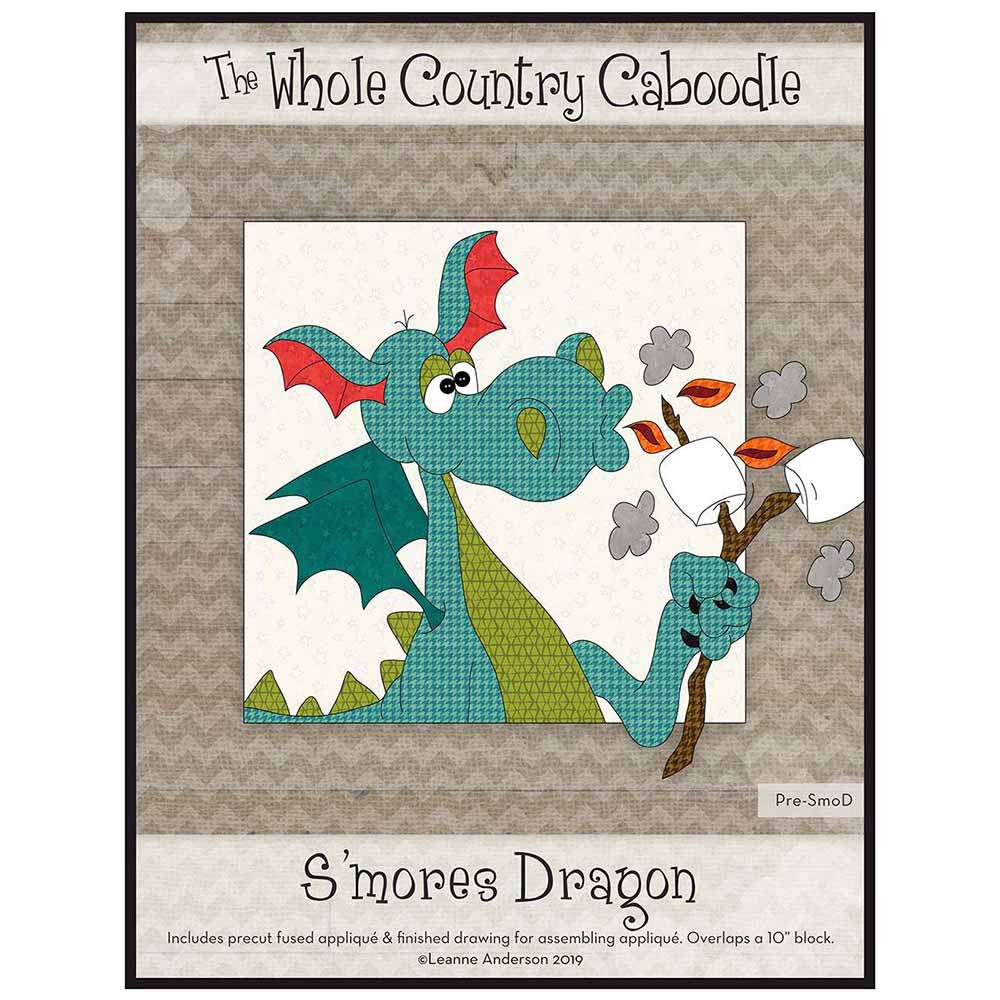Image of S'Mores Dragon Precut Fused Applique Pack