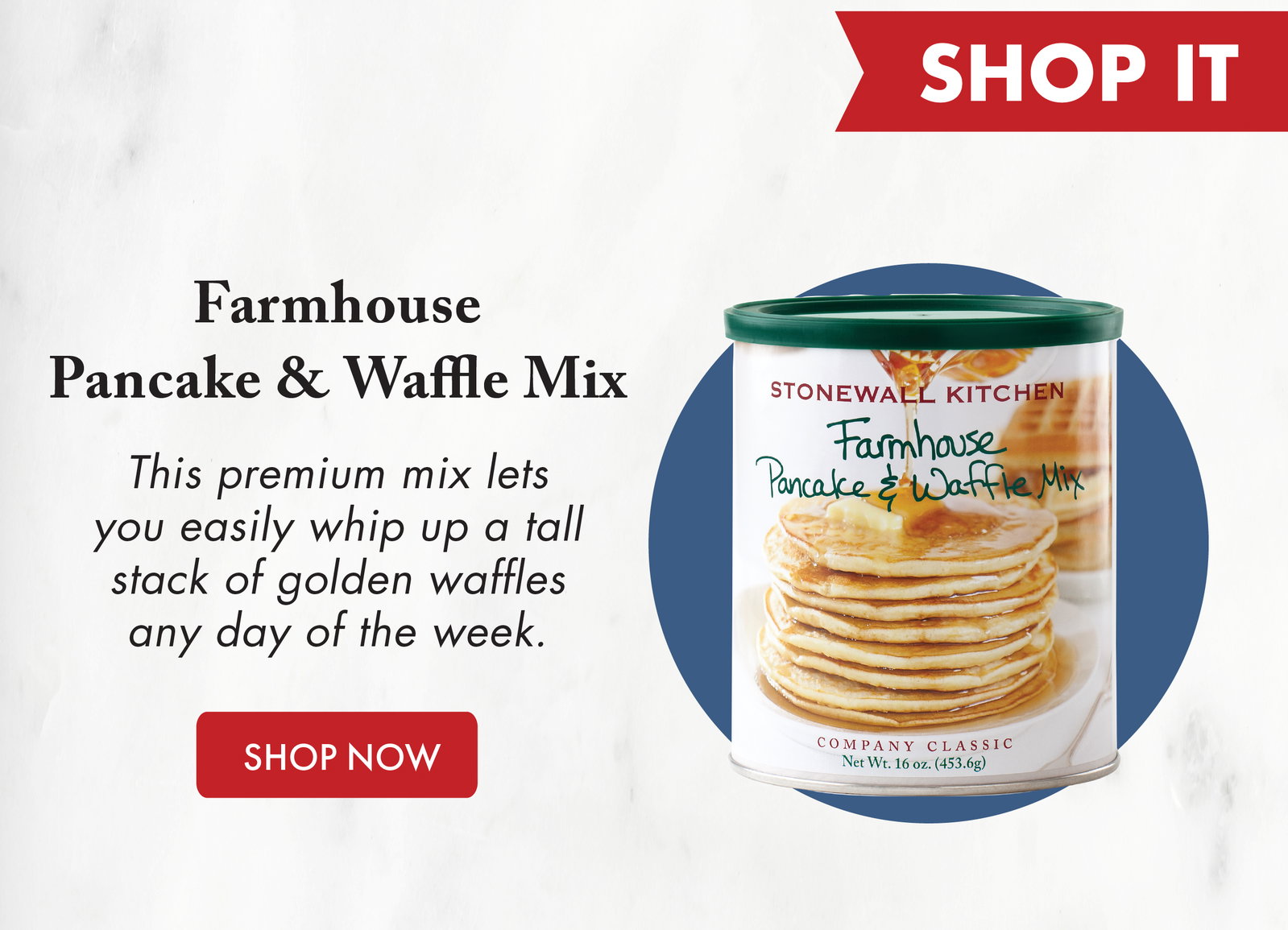 SHOP IT - Farmhouse Pancake & Waffle Mix - This premium mix lets 