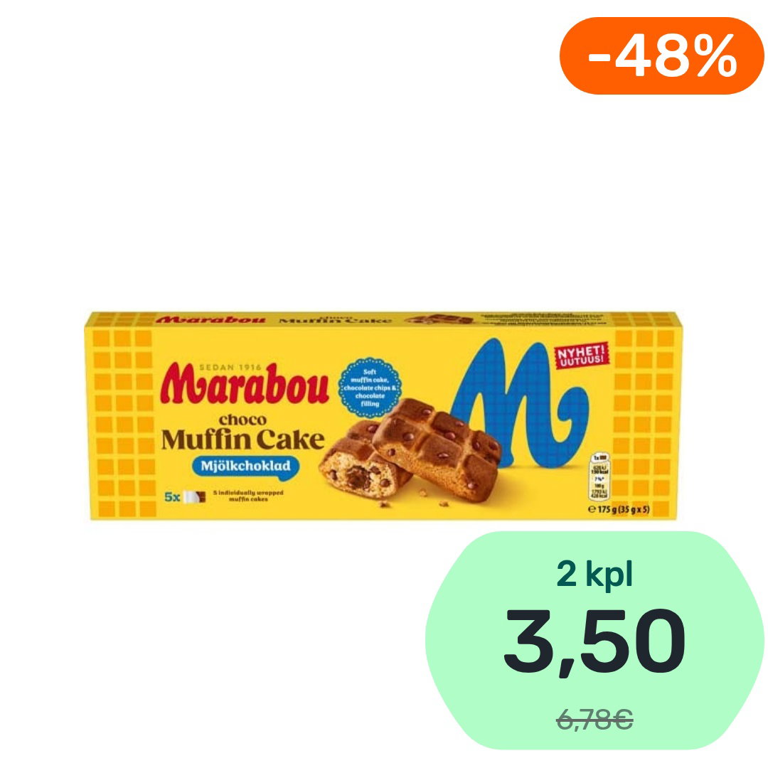 Marabou Choco Muffin Cake suklaaleivonnainen 175g