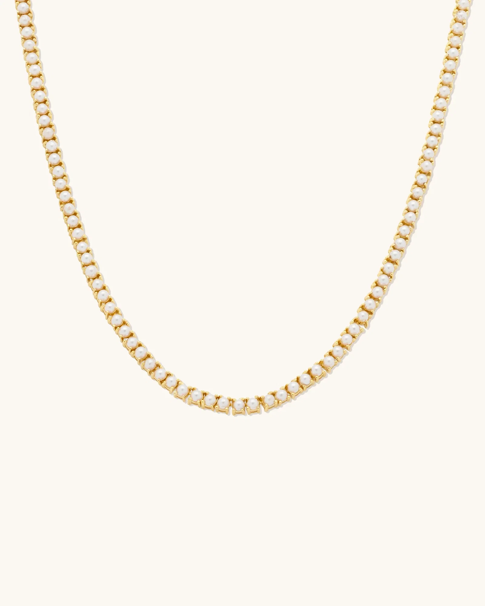 Image of Tennis Pearl Necklace