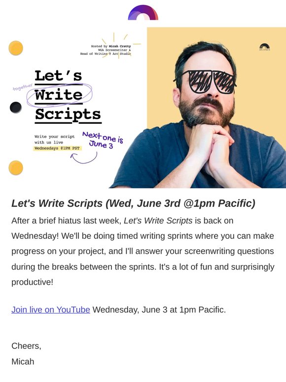 Let's Write Scripts is back!